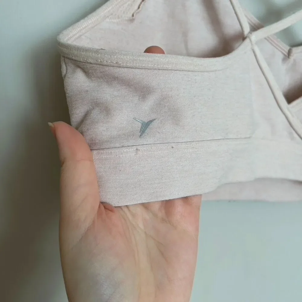 Old Navy Active Light Pink Cross Back Bra